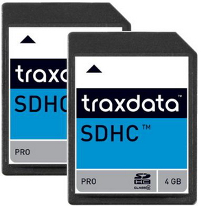 Dagknaller - Traxdata Sdhc Card 4 Gb - 2 Stuks