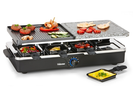 Dagknaller - Tristar 4 In 1 Raclette, Steengrill, Bakplaat En Grillplaat(ra-2992)