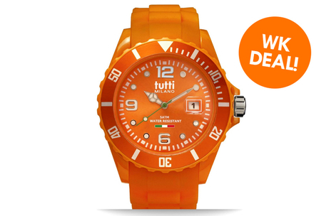 Dagknaller - Tutti Milano Horloge  (Tm002) 42,5Mm Oranje