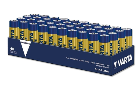 Dagknaller - Varta 40-Pack Aa Batterijen Dagknaller - Varta 40-Pack Aa Batterijen