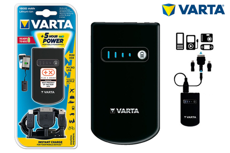 Dagknaller - Varta Mobile Power Pack 1800Mah Dagknaller - Varta Mobile Power Pack 1800Mah