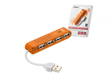 Dagknaller - Vecco 4  Poorts Usb 2.0 Mini Hub