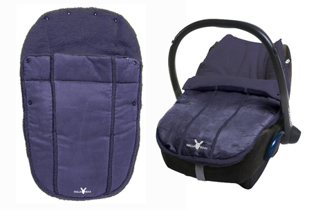 Dagknaller - Wallaboo Footmuff Suede Autostoelhoes Dagknaller - Wallaboo Footmuff Suede Autostoelhoes