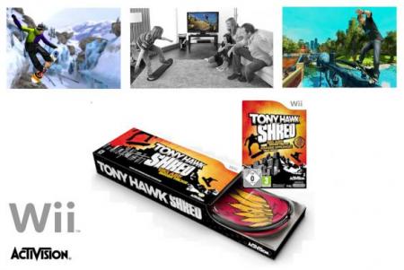 Dagknaller - Wii Game; Tony Hawk - Shred Incl. Wireless Board Controller Dagknaller - Wii Game; Tony Hawk - Shred Incl. Wireless Board Controller