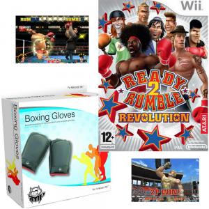 Dagknaller - Wii Ready To Rumble Boxing + Box Handschoenen Dagknaller - Wii Ready To Rumble Boxing + Box Handschoenen