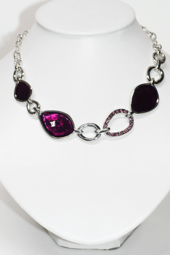 Dagproduct - Ketting purple stone