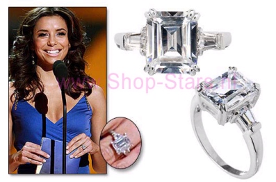 Dagproduct - Martha's smaragd drie-steenring (maat 15.7 mm) Dagproduct - Martha's smaragd drie-steenring (maat 15.7 mm)