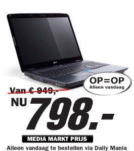 Daily Mania - Acer Aspire 7730G-644G100MN - 17" notebook