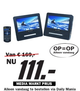 Daily Mania - AV Car Audio AV-DPX3270 - Dual Portable DVD speler Daily Mania - AV Car Audio AV-DPX3270 - Dual Portable DVD speler