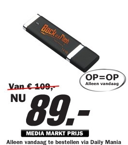 Daily Mania - Backup-in-a-Flash 15.5 GB - USB Stick met automatische back-up