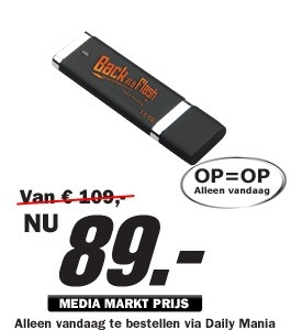 Daily Mania - Backup-in-a-Flash 15.5 GB - USB Stick met automatische back-up Daily Mania - Backup-in-a-Flash 15.5 GB - USB Stick met automatische back-up