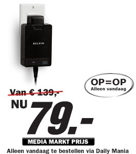 Daily Mania - Belkin F5D4072ED - Draadloos internet via het stopcontact Daily Mania - Belkin F5D4072ED - Draadloos internet via het stopcontact