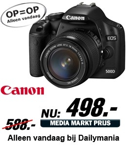 Daily Mania - Canon EOS 500 incl 18-55 IS objectief - Digitale spiegelreflexcamera Daily Mania - Canon EOS 500 incl 18-55 IS objectief - Digitale spiegelreflexcamera