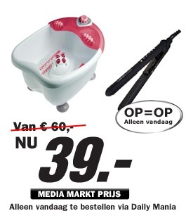 Daily Mania - Carmen stijltang & Happylife voetenbad - CRA 3050 & 30640 Daily Mania - Carmen stijltang & Happylife voetenbad - CRA 3050 & 30640