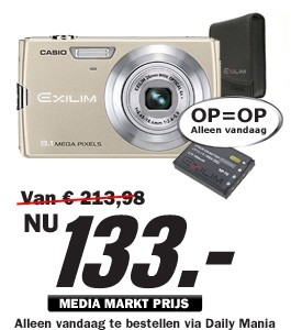 Daily Mania - Casio Z250 + NP-70+ Case BD1 - Digitale compactcamera setprijs Daily Mania - Casio Z250 + NP-70+ Case BD1 - Digitale compactcamera setprijs