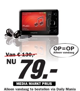 Daily Mania - Creative Zen 8GB - MP3 speler Daily Mania - Creative Zen 8GB - MP3 speler