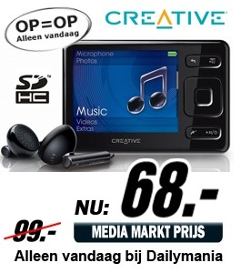 Daily Mania - Creative ZEN MX 8 GB - Portable Mediaspeler Daily Mania - Creative ZEN MX 8 GB - Portable Mediaspeler