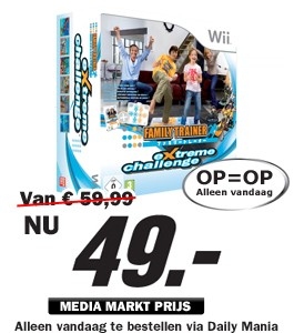 Daily Mania - Family Trainer Extreme Challenge - Voor Nintendo Wii Daily Mania - Family Trainer Extreme Challenge - Voor Nintendo Wii