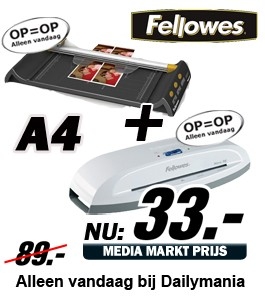 Daily Mania - Fellowes Neutron + Mars A4 - Snijmachine en lamineerapparaat Daily Mania - Fellowes Neutron + Mars A4 - Snijmachine en lamineerapparaat