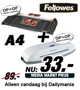 Daily Mania - Fellowes Neutron + Mars A4 - Snijmachine en lamineerapparaat