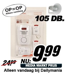 Daily Mania - First Alarm PIR sensor Alarm - Thuisalarm Daily Mania - First Alarm PIR sensor Alarm - Thuisalarm