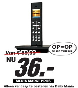 Daily Mania - Grundig Ilion 1 zwart - Dect telefoon Daily Mania - Grundig Ilion 1 zwart - Dect telefoon