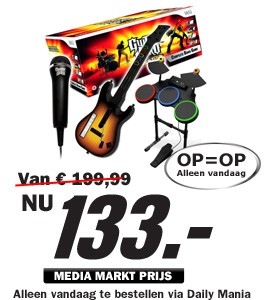 Daily Mania - Guitar Hero World Tour Super Bundel - Voor Nintendo Wii Daily Mania - Guitar Hero World Tour Super Bundel - Voor Nintendo Wii
