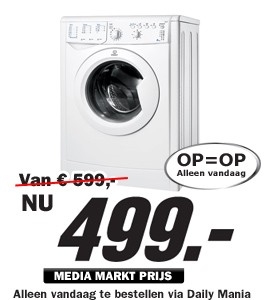 Daily Mania - Indesit IWB 6123 + IDC 73 - Was / Droog set Daily Mania - Indesit IWB 6123 + IDC 73 - Was / Droog set