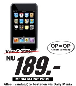 Daily Mania - IPod Touch 8 GB - Muziek, foto, videospeler Daily Mania - IPod Touch 8 GB - Muziek, foto, videospeler