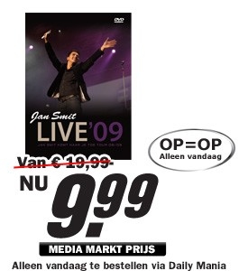 Daily Mania - Jan Smit - Live'09 DVD Daily Mania - Jan Smit - Live'09 DVD
