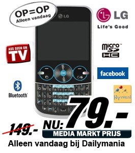 Daily Mania - LG GW-300 Prepaid - Prepaid-GSM pakket Daily Mania - LG GW-300 Prepaid - Prepaid-GSM pakket