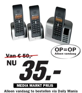 Daily Mania - Motorola D213 trio - Dect telefoon Daily Mania - Motorola D213 trio - Dect telefoon