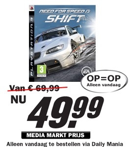 Daily Mania - Need for Speed Shift - Xbox360 of Playstation 3 game Daily Mania - Need for Speed Shift - Xbox360 of Playstation 3 game