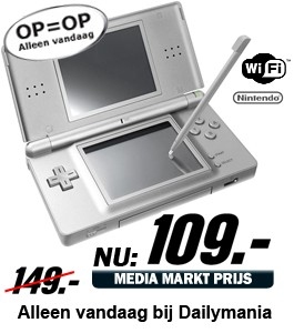 Daily Mania - Nintendo - DS Lite Zilver Handheld Console