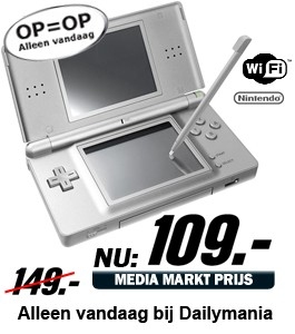 Daily Mania - Nintendo - DS Lite Zilver Handheld Console Daily Mania - Nintendo - DS Lite Zilver Handheld Console