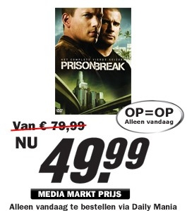 Daily Mania - Prison Break Season 4 - DVD Box - TV Serie Daily Mania - Prison Break Season 4 - DVD Box - TV Serie