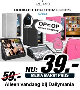 Daily Mania - PURO IPAD LEATHER CASE - IPAD LEATHER CASE STAND UP Kleur Zwart Daily Mania - PURO IPAD LEATHER CASE - IPAD LEATHER CASE STAND UP Kleur Zwart