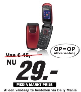 Daily Mania - Samsung C270 - Simlockvrije gsm telefoon Daily Mania - Samsung C270 - Simlockvrije gsm telefoon