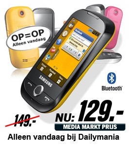 Daily Mania - SAMSUNG S3650 CORBY - Gsm sinlockvrij Daily Mania - SAMSUNG S3650 CORBY - Gsm sinlockvrij