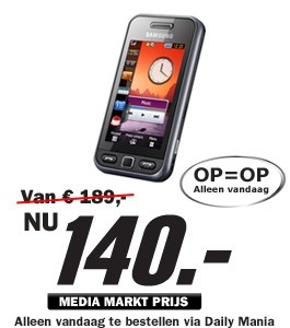 Daily Mania - Samsung S5230 Star - Gsm simlockvrij Daily Mania - Samsung S5230 Star - Gsm simlockvrij