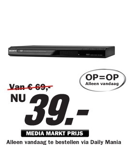 Daily Mania - Sony DVP SR 100B - DVD speler