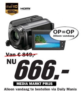 Daily Mania - Sony HDR-XR105 - Digitale Full-HD camcorder