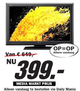 Daily Mania - Sony KDL32S5500 - LCD Televisie Daily Mania - Sony KDL32S5500 - LCD Televisie