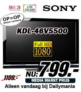Daily Mania - Sony KDL-46V5500 - Full-HD 46" LCD TV Daily Mania - Sony KDL-46V5500 - Full-HD 46" LCD TV