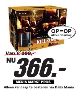 Daily Mania - Sony Playstation 3 80 GB - Ps3 + Killzone