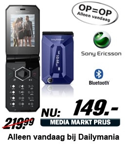 Daily Mania - Sony-Ericsson F100 Jalou - gsm telefoon Daily Mania - Sony-Ericsson F100 Jalou - gsm telefoon