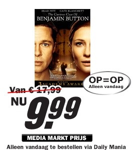 Daily Mania - The Curious Case of Benjamin Button - DVD