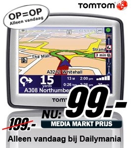 Daily Mania - TomTom One V4 W-Europa Cube - Navigatiesysteem Daily Mania - TomTom One V4 W-Europa Cube - Navigatiesysteem