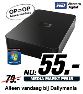 Daily Mania - Western Digital Elements 500GB Black New - 3.5 Inch Interne Hardeschijf