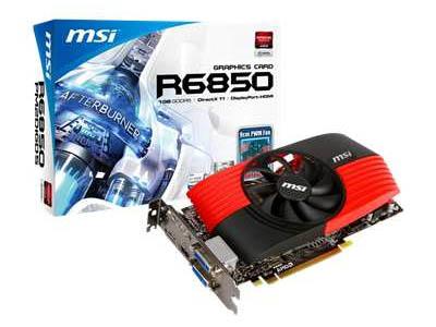 Day Breaker - MSI Radeon HD6850&nbsp;- 1GB -&nbsp;DVI HDMI&nbsp;